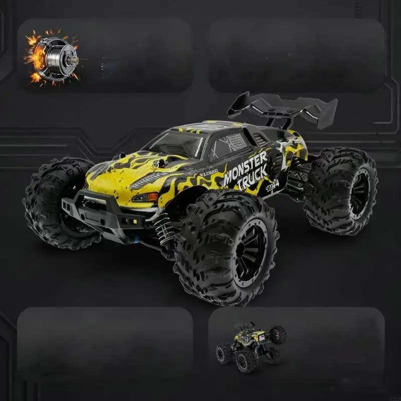 1:16 Scale 4WD High Speed Remote Control Truck All Terrain Off Road Racings Car Outdoor Off-Road Hobby Toy A2UB