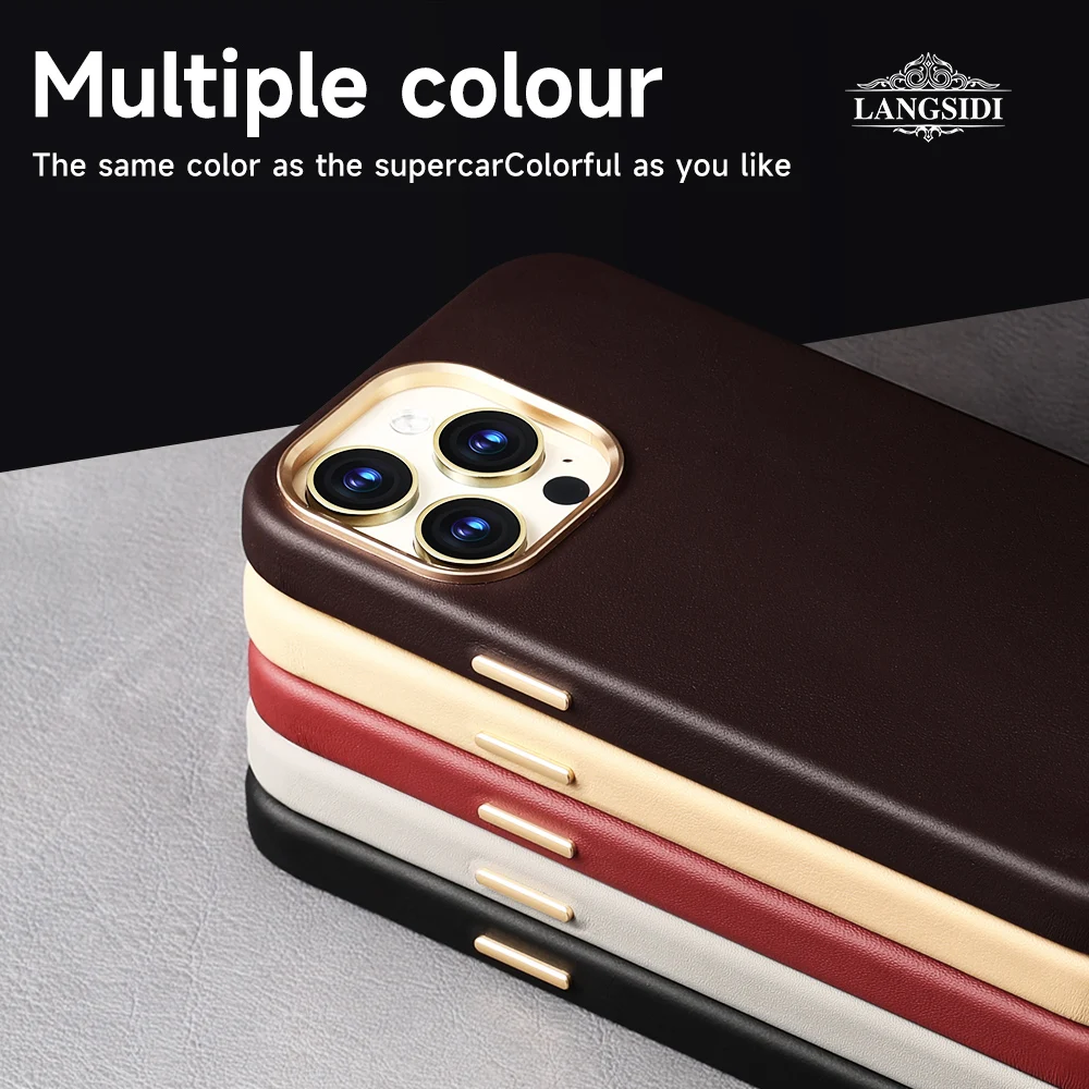 

Чехол из натуральной кожи для Magsafe для iPhone 14 Plus 14Pro 12 13 Pro 12Pro, магнитный чехол с защитной пленкой из закаленного стекла