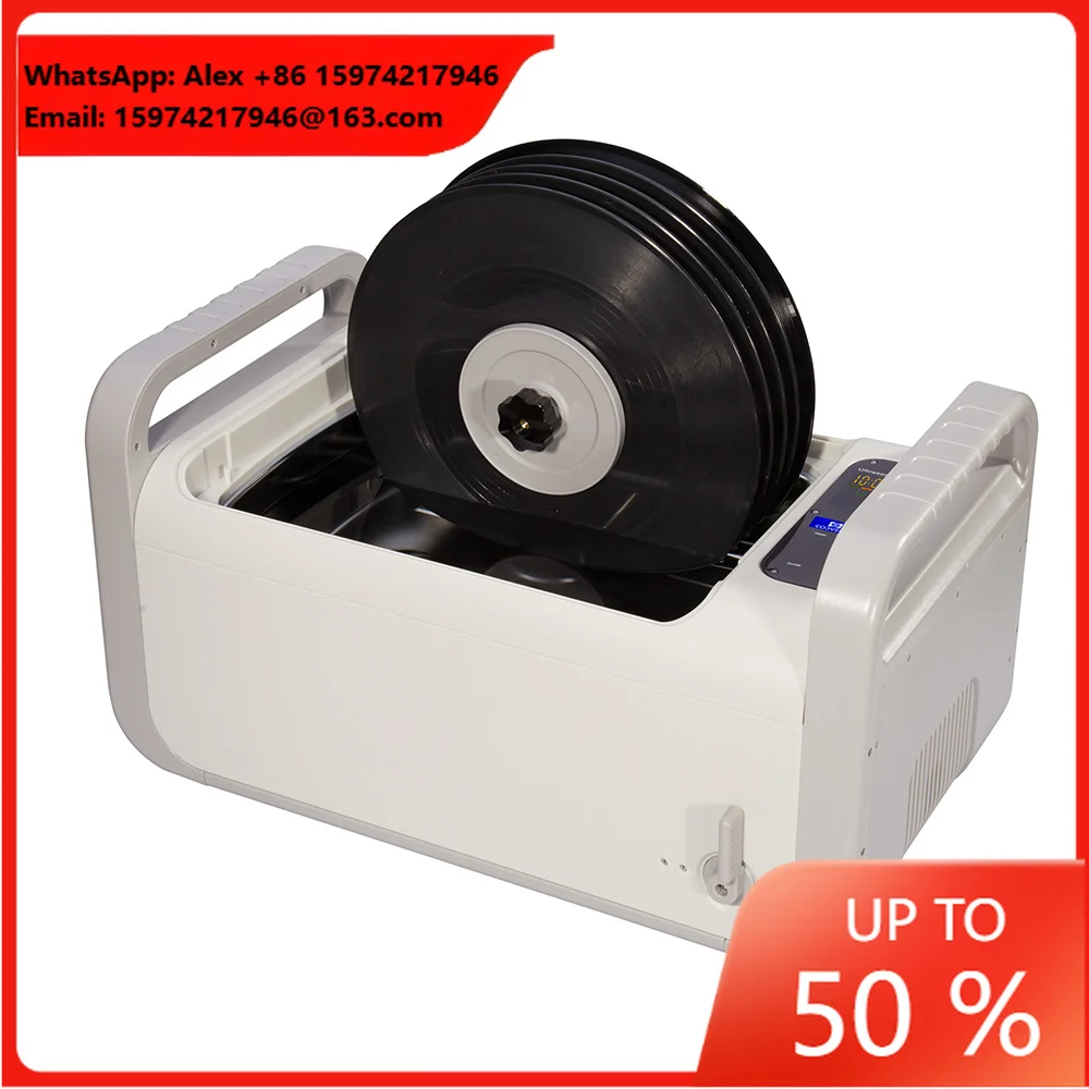 Codyson CD-4875 4key Button 350-410W Power Adjustable Digital LED Display Control Ultrasonic LP Vinyl Record Cleaner
