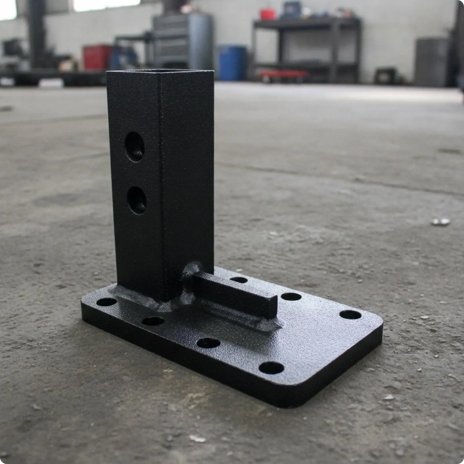 Black Metal Trailer Hitch Mount Connector Socket Tube for Vehicle Towing Trailer Hitch