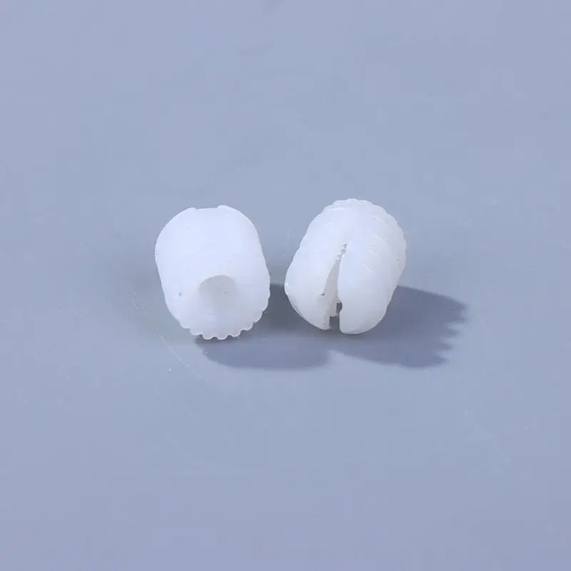 Hot Sale 100Pcs White Plastic Dowels Durable Nut Kit Screw Dowel Inserts Bathroom Kitchen Plastic Pre-embedded Rubber Pellets