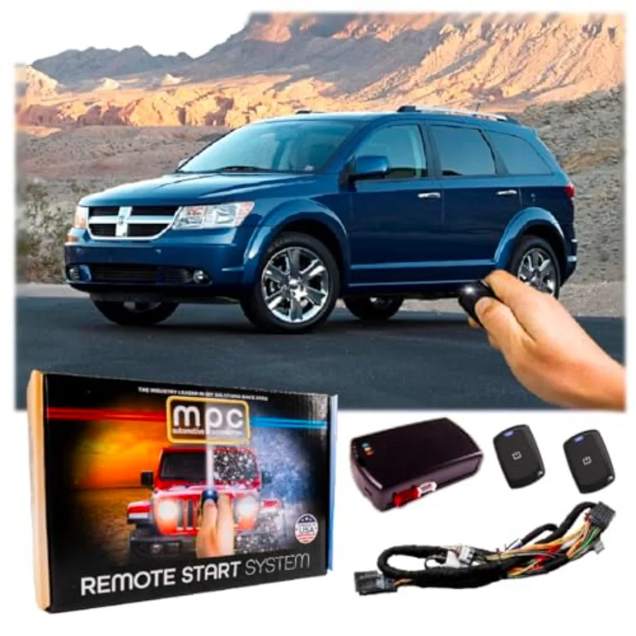 

MPC Complete PlugnPlay 1Button Remote Start Kit for Dodge Journey 20082010 Gas Vehicles Easy Installation with THarness for Sea