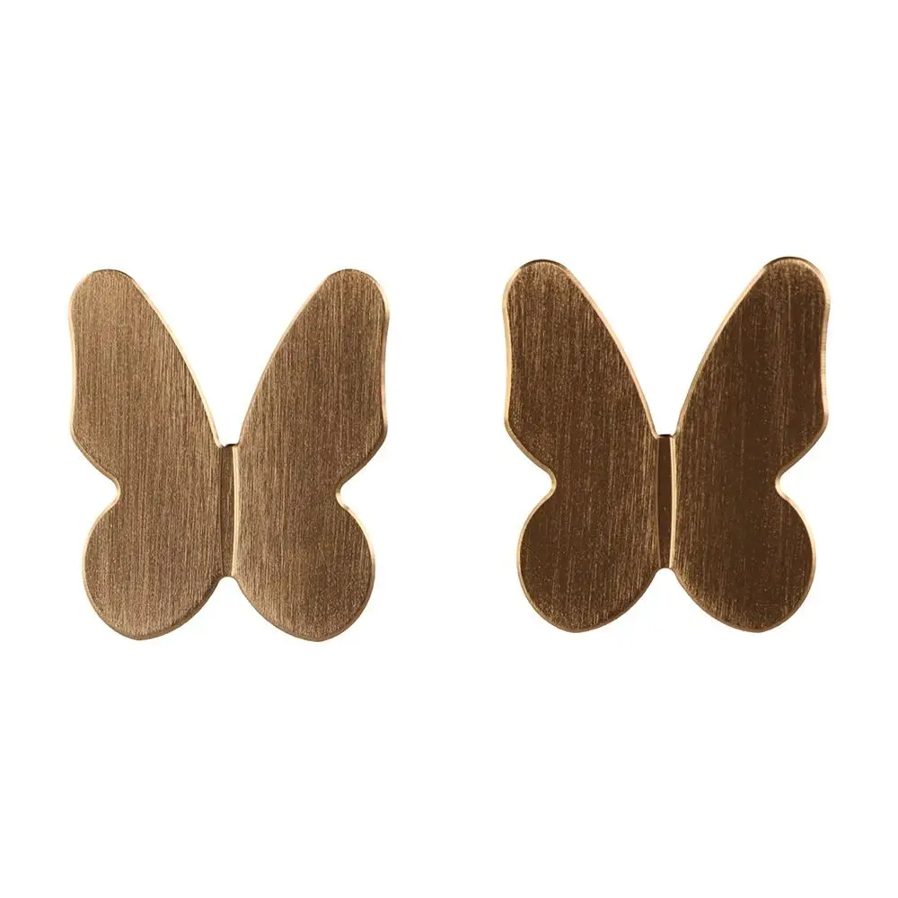 Furniture Hardware Butterfly Shape Door Pulls Cabinet Drawer Single Hole Drawer Knobs Zinc Alloy Wardrobe Pulls