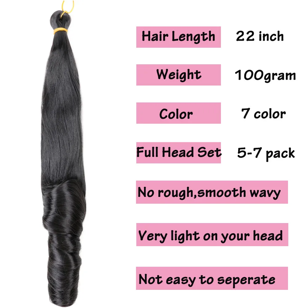 Synthetic Spiral Curls Crochet Braids Curly Ends Loose Wave Braiding Hair Extensions Ombre French Curls Crochet Hair