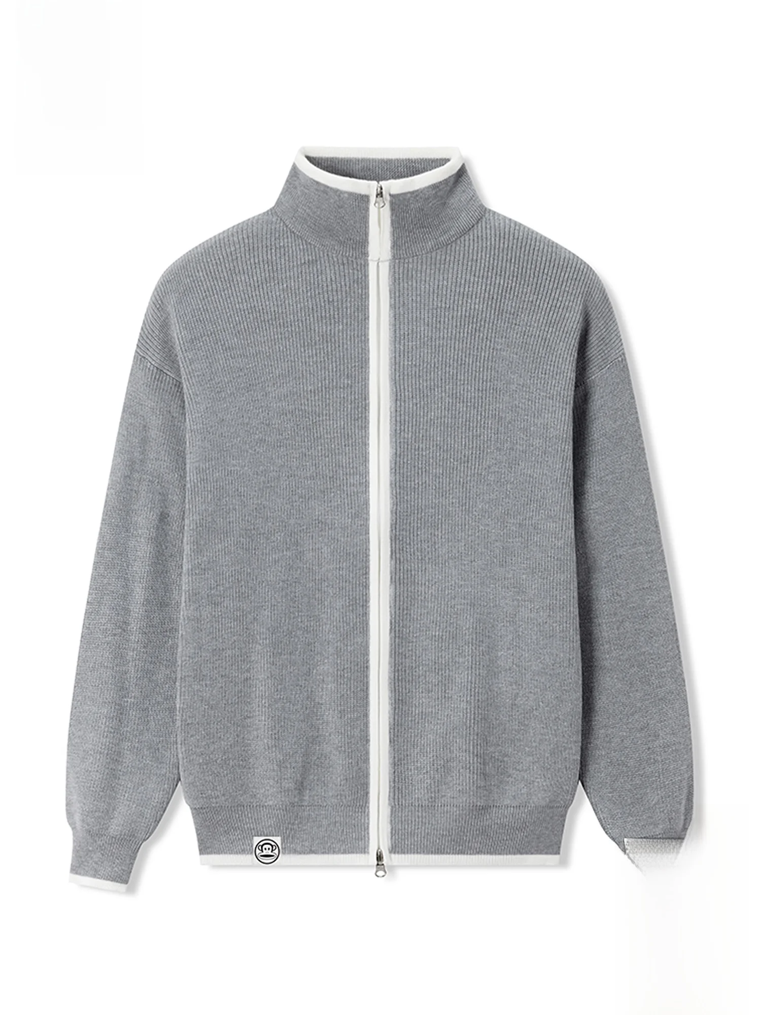 

PaulFrank Monkey Head Collar Knitted Sweater Men's Casual Color Blo Knitwear Autumn Winter Warm Faion Leisure Coat