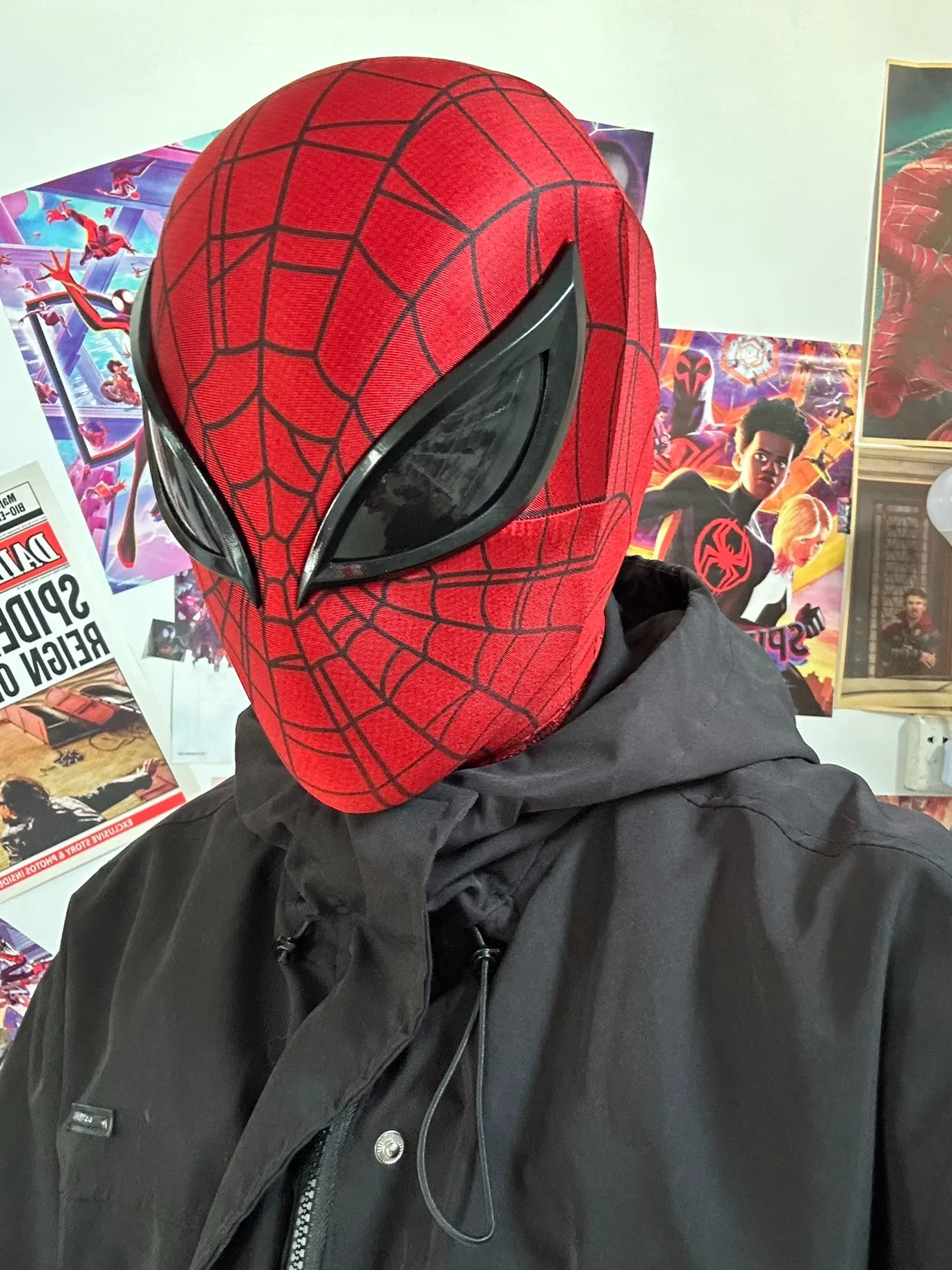 【スパイダーバース】新品 スーペリア・スパイダーマン 2Dマスク コスプレ マーベルカスタマイズされた優れたスパイダーマン PS5 マスク