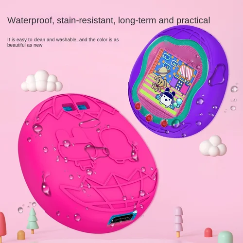 Imagen 2 del producto Funda protectora de silicona para Tamagotchi Uni, funda de silicona sólida con hebilla, reemplazo impermeable, prevención de caídas, 2024