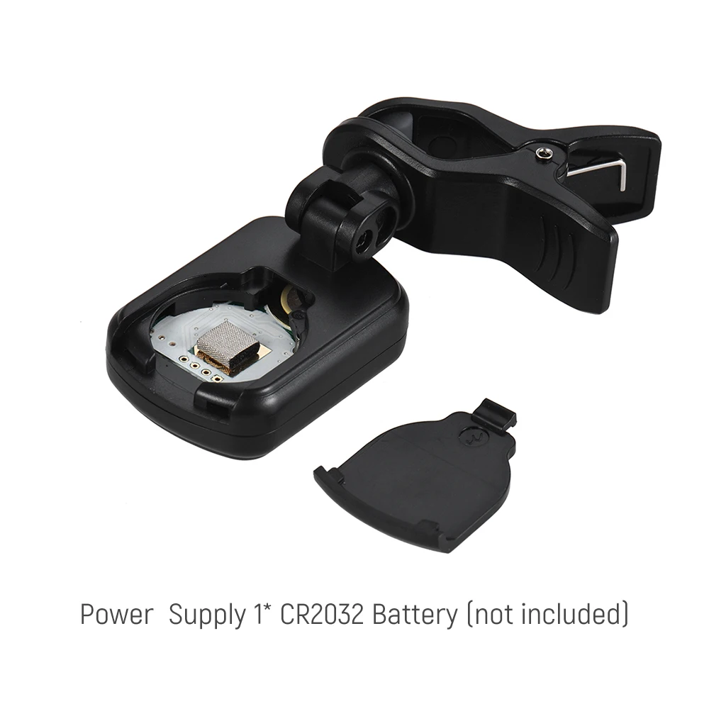 AROMA Gitarrenstimmer AT-Serie, wiederaufladbarer, drehbarer Clip-on-Gitarrenstimmer mit integriertem Akku und USB-Kabel für Gitarre, Bass, Ukulele – Detail 13