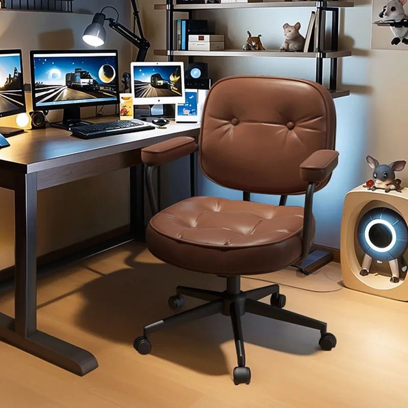 Sedentary Rotate Vanity Chair Minimalist Design Indoors Hotel Vanity Chair Advanced Comfortable Office Furniture Cadeira Ls40szy