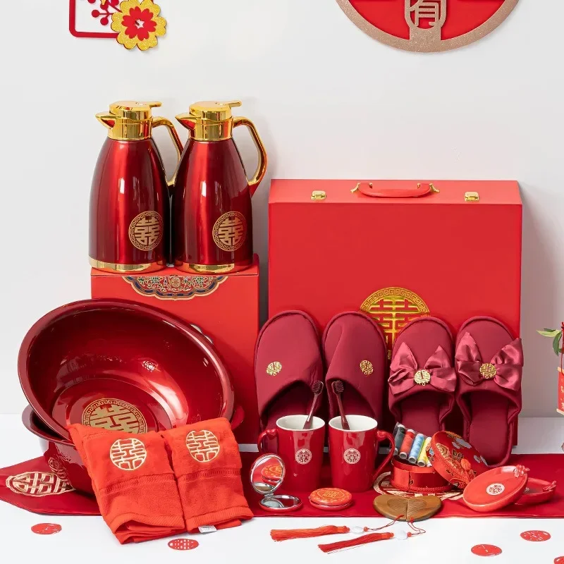 toiletries gift box woman dowry bride home dowry wedding set premium wooden box