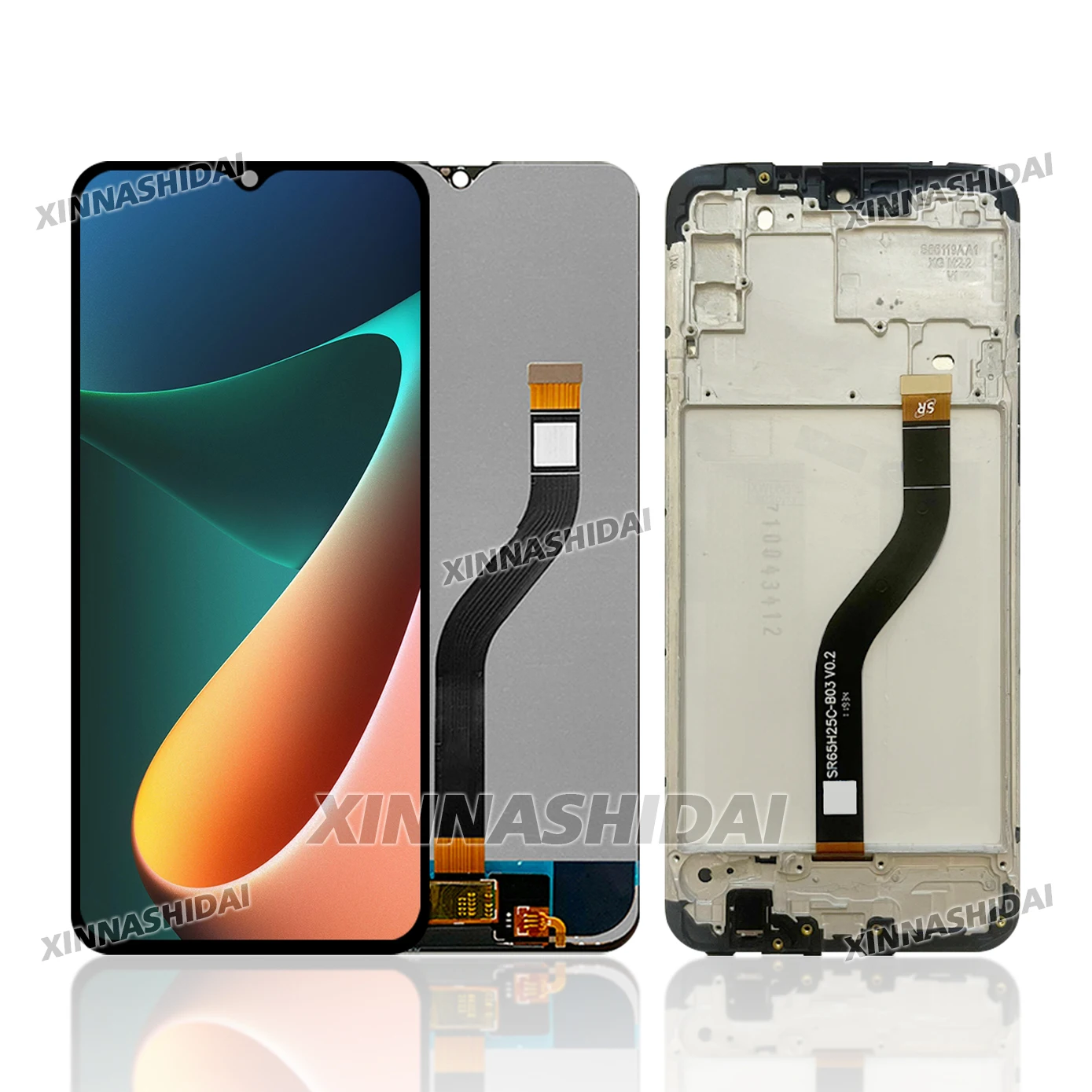 Neuer 6,5-Zoll-LCD-Bildschirm für Samsung Galaxy A20s A207 SM-A207F, Digitizer-Baugruppe mit Rahmen – Ersatzoption