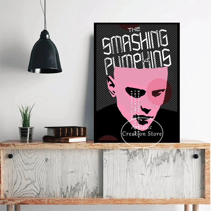 The Smashing Pumpkins Singer Poster Wall Art Canvas Painting Prints Pictures Modern Family Bedroom Bar Club Room Decoration Gift