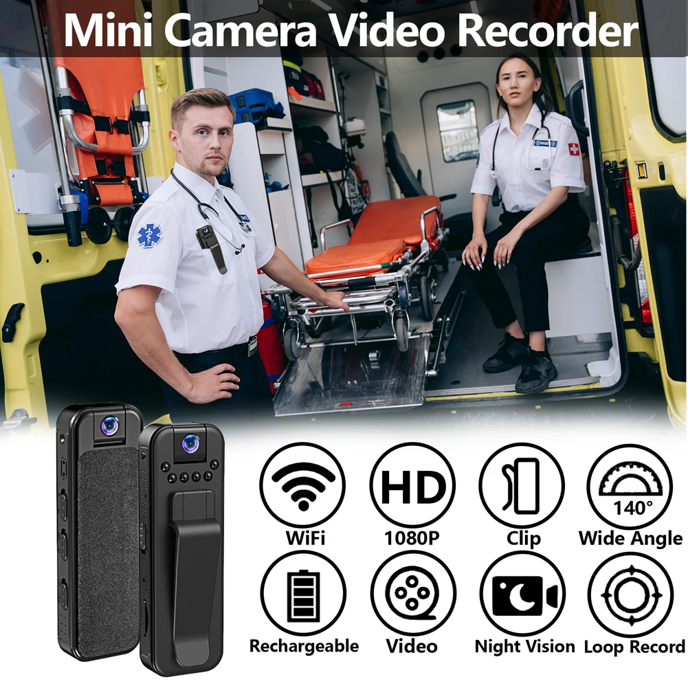 HD 1080P Mini Camera Infrared Night Vision Small Body Camera Outdoor Sports DV DVR Video Surveillance Camcorder
