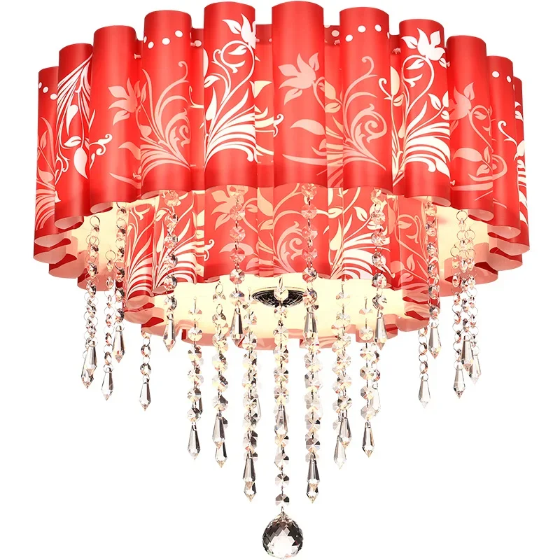 

Crystal bedroom light, simple and atmospheric living room, bedroom, dining room, wedding room light, modern ceiling lamp