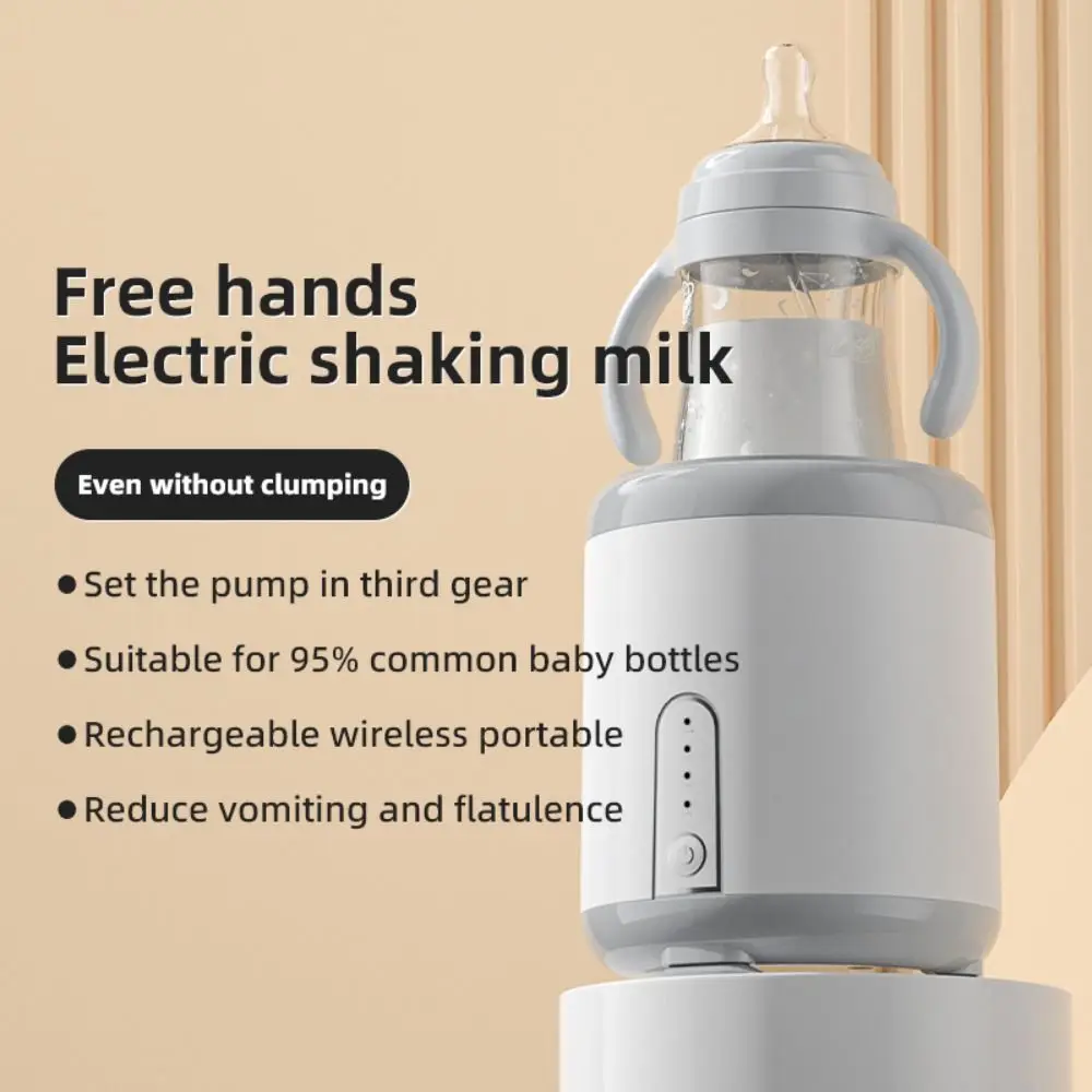 USB Electric Baby Milk Mixer Plastic Hot Drinks Mixer Milk Powder Mixing Rod Without Lumps Hand-free Milk Preparation Machine