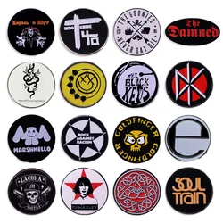 Pop Rock Band Pin Fashion Music Brooch Punk Rock Metal Badge Unique Jewelry Gift Clothing Accessories For Fans And Friends