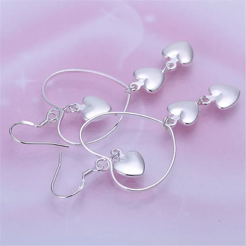 925 Sterling Silver Refined Luxury Charm Joker Cordate Earrings Fashion Classic Hot Selling Burst Models Silver Jewelry