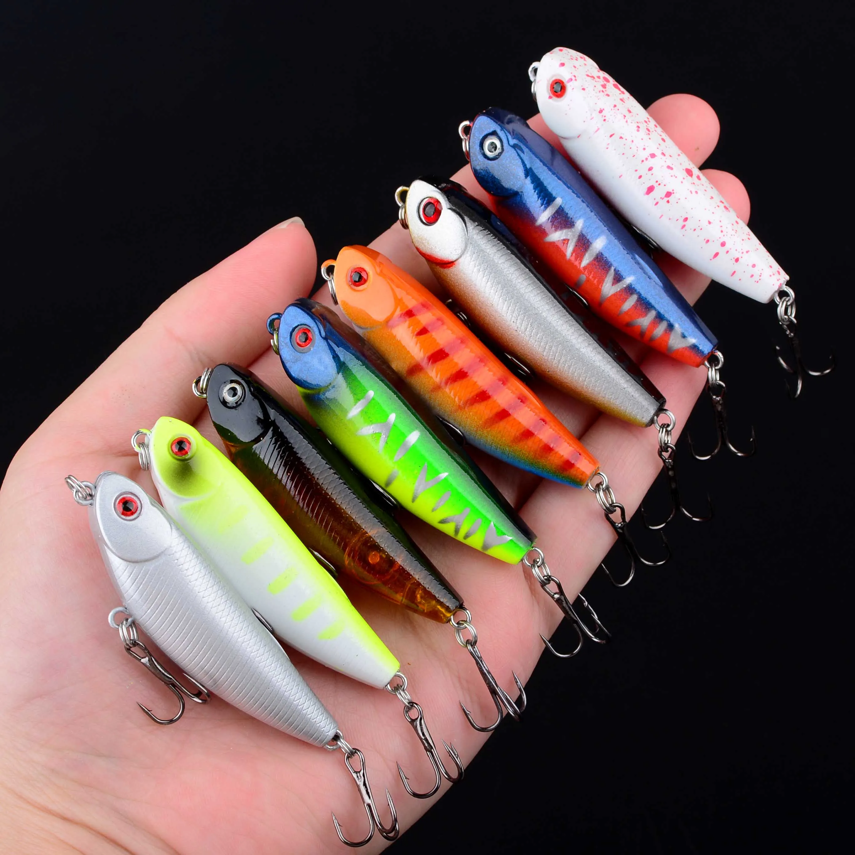 Micro señuelo duro flotante tipo Minnow para lubina, carpa y barracuda - imagen 5