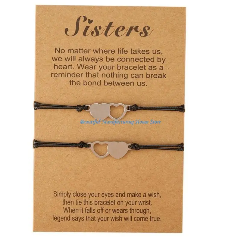 E56A Matching Bracelets for Best Friend Couple Women Teen Girls Friendship Jewelry