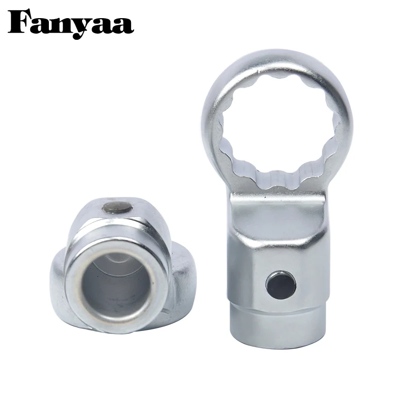 Fanyaa Round End Spanner Head Slugging Ring 7-16mm, Round Mortise Socket 16mm, Hammering Ring Wrench Head Connector Part