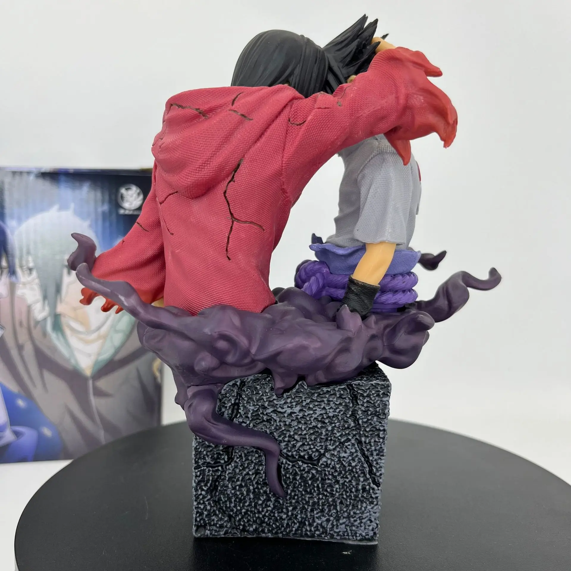 Naruto Uchiha Sasuke Itachi GK PVC Action Figures Brother Reconciliation Figurine Collectible Model Toys Doll Gift