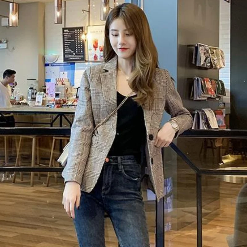 Women\'s Blazer Suits Tailoring Luxury Coat High Quality Fall Outfits Blazers Clothing Trend 2024 Korean Jacket For Women Casual