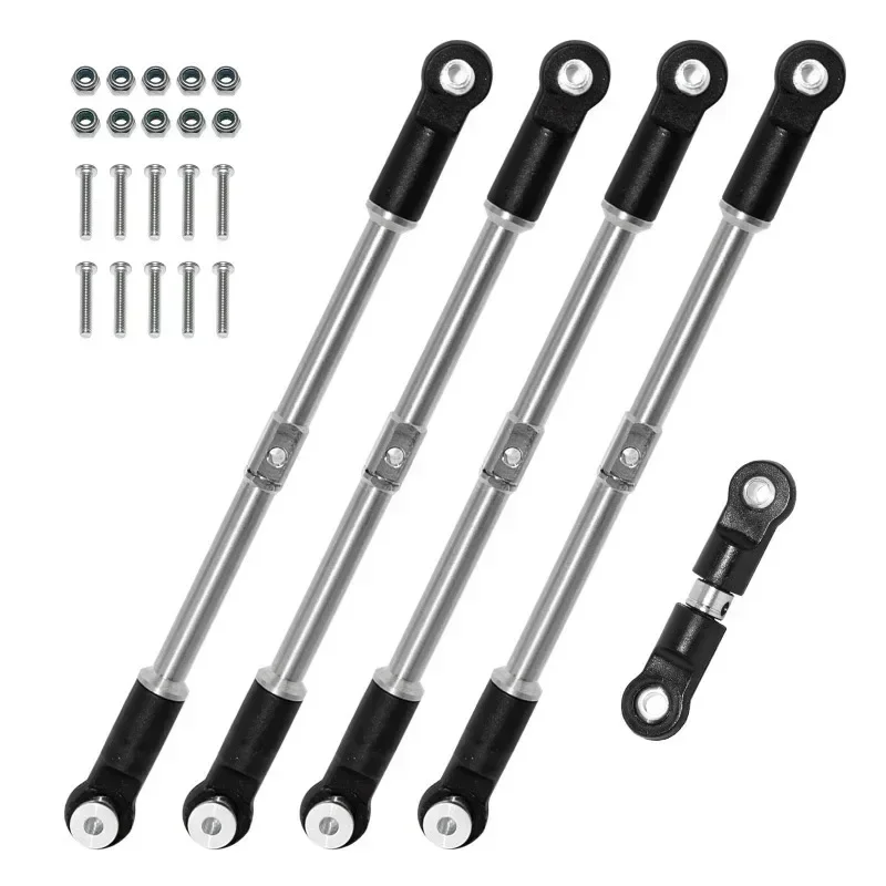 

5pcs Steel Front and Rear Link Rod Tie Rod Servo Link for Arrma 1/8 Karton Outcast 1/7 BIG ROCK Upgrade Parts
