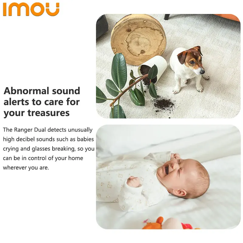 كاميرا IMOU 3K 5MP Ranger 2C WiFi داخلية تتبع تلقائي 360 درجة °   كاميرا PTZ Baby Pet Monitor IP للرؤية الليلية في اتجاهين للمنزل الذكي