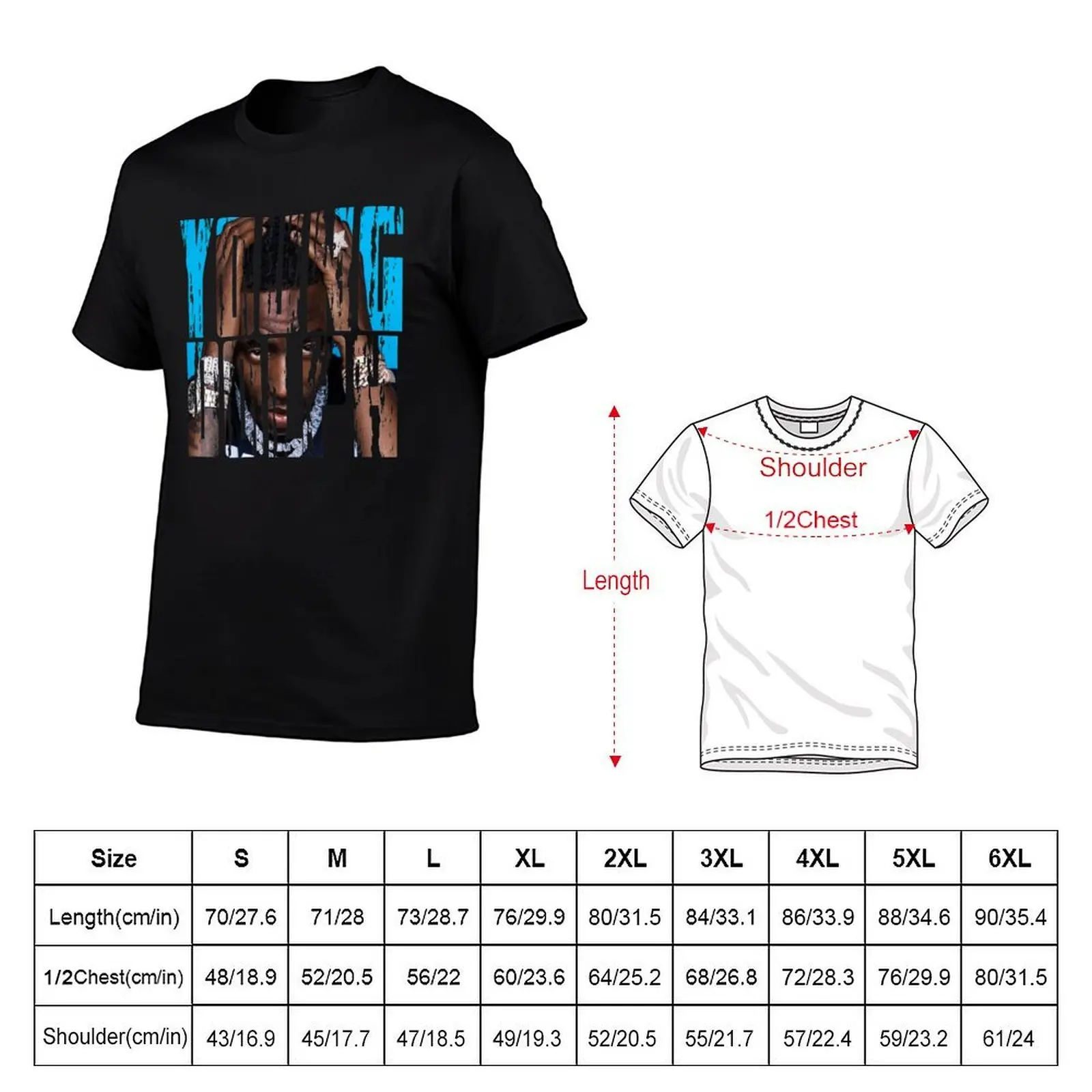 RIP Young Dolph Hip Hop Vintage Style Heavy Cotton Tee T-Shirt graphic t shirt vintage man clothes Men's t-shirt
