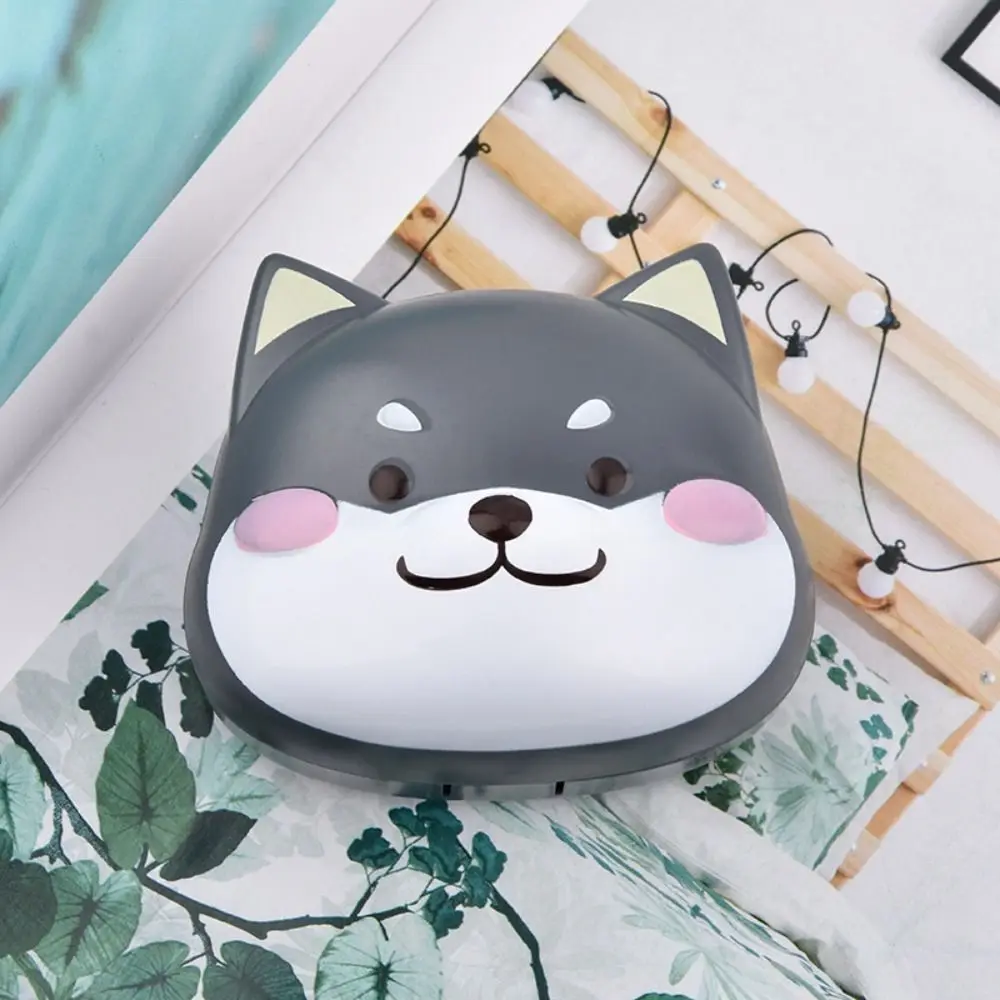 Mini Cute Contact Lens Case Portable Cartoon Contact Lens Care Box Three-dimensional Dog Shape Contact Lens Storage Box Girl