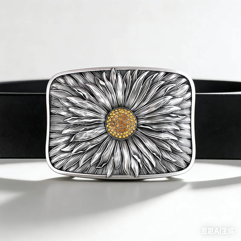 vintage-silver-plated-rhinestones-blooming-daisy-bling-belt-buckle-also-us-stock-bk-t156sl-free-shipping