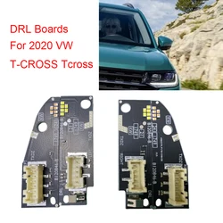 White Angel Eyes Turn signal Board 2GM.998.478 B120845-B For VW T-CROSS Tcross 2019 2020 LED Headlight DRL B120846-B 2GM.998.479