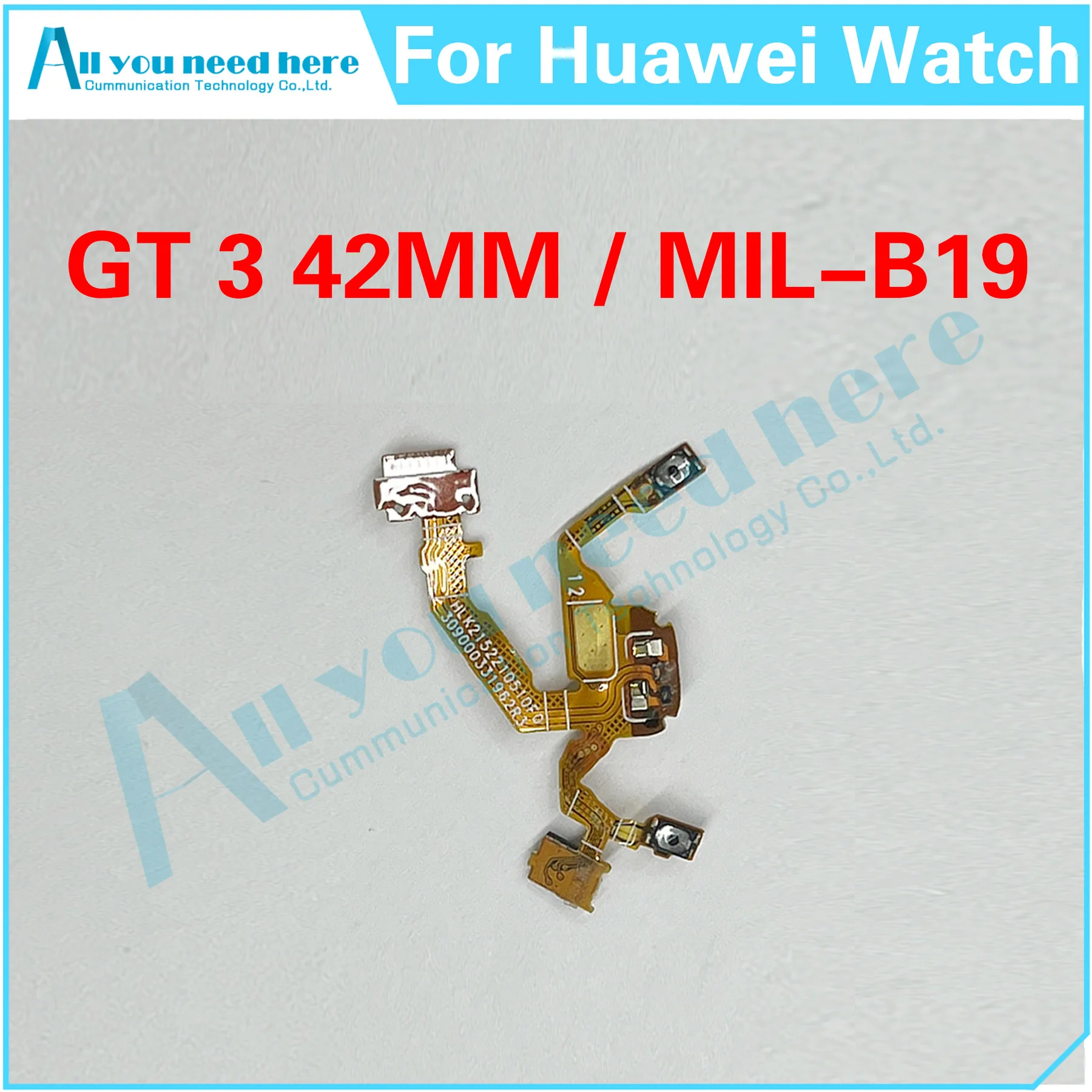 Per Huawei Watch GT 3 42mm MIL-B19 GT3 pulsante laterale di ritorno interruttore di alimentazione cavo chiave Flex ON OFF cavo di riparazione parti