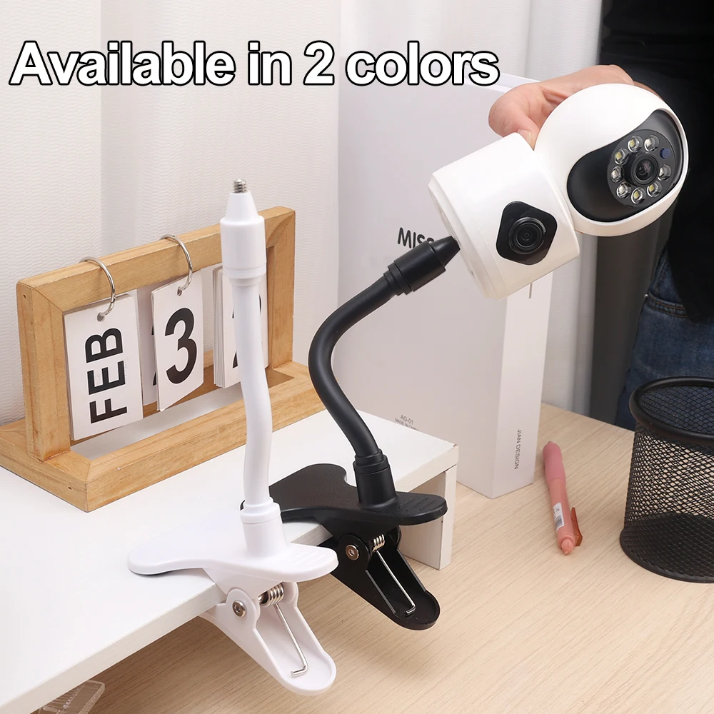 Imagem -03 - Universal Bendable Monitor Holder Clip Punch- Suporte para Câmera Stand Clip Base Webcam Stand Câmera Mount Kit de Montagem Flexível