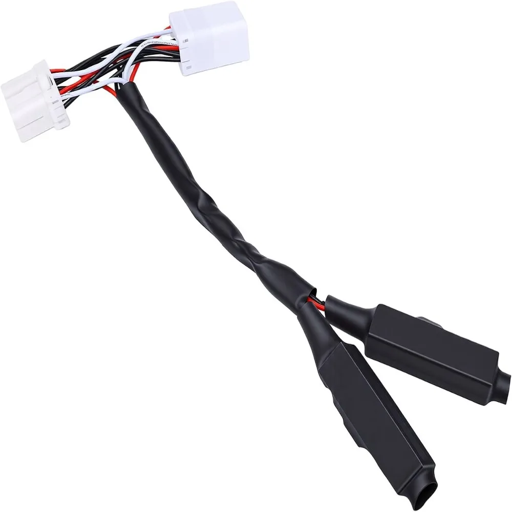 White Turn Signal Equalizer Hyper Flashing Fix ABS LED Load Resistor Plug-In Design Easy Install for Elecra Glide 1997-2012