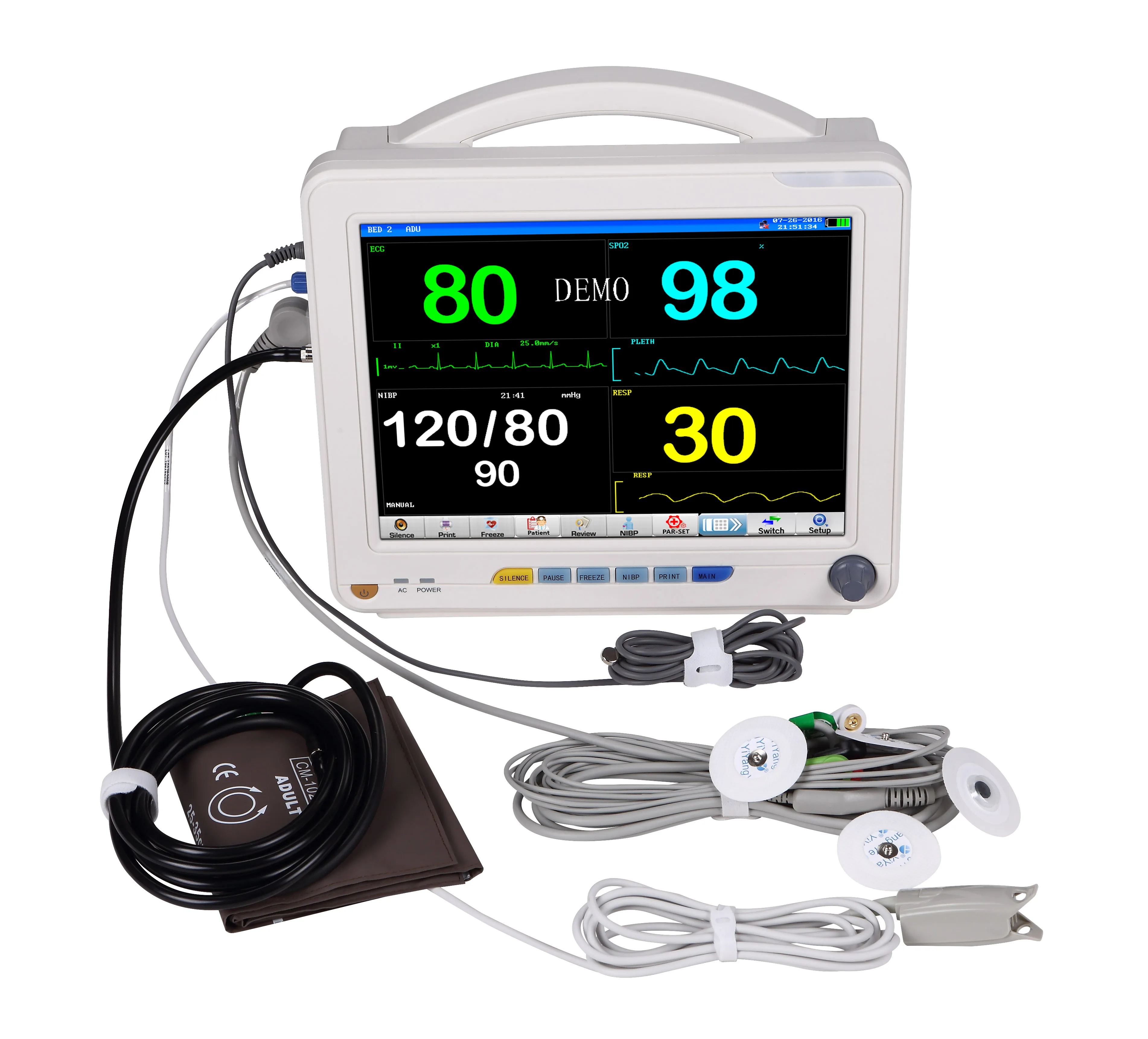 Multiparameter Patient Monitor/2023 Best Selling Veterinary Patient Monitor for Clinic