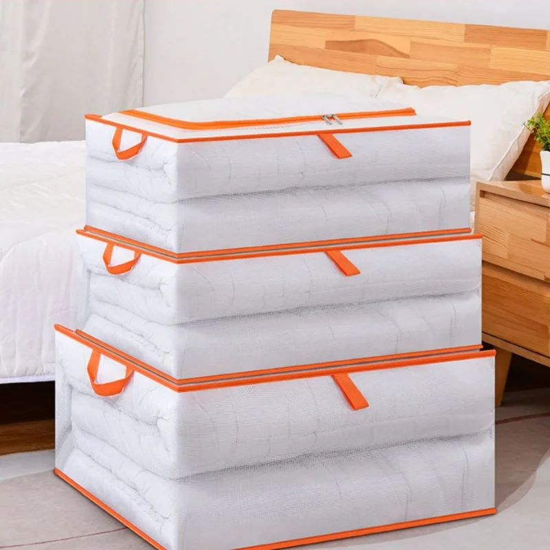 1/3/5PCS Foldable Storage Bag PVC Waterproof Transparent Storage Bag Large Capacity Household Clothes Quilt Storage Bag