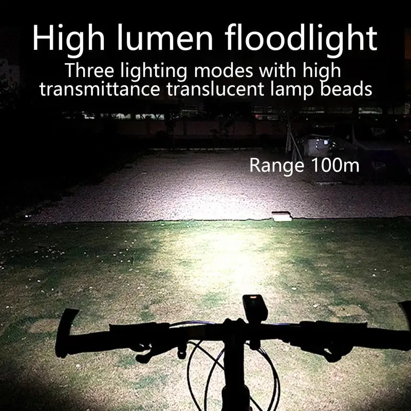 Cycle Front Light Bright Front Cycling Safety Light 3 Light Modes Waterproof Warning Light Rechargeable Ride Safety Ligh For