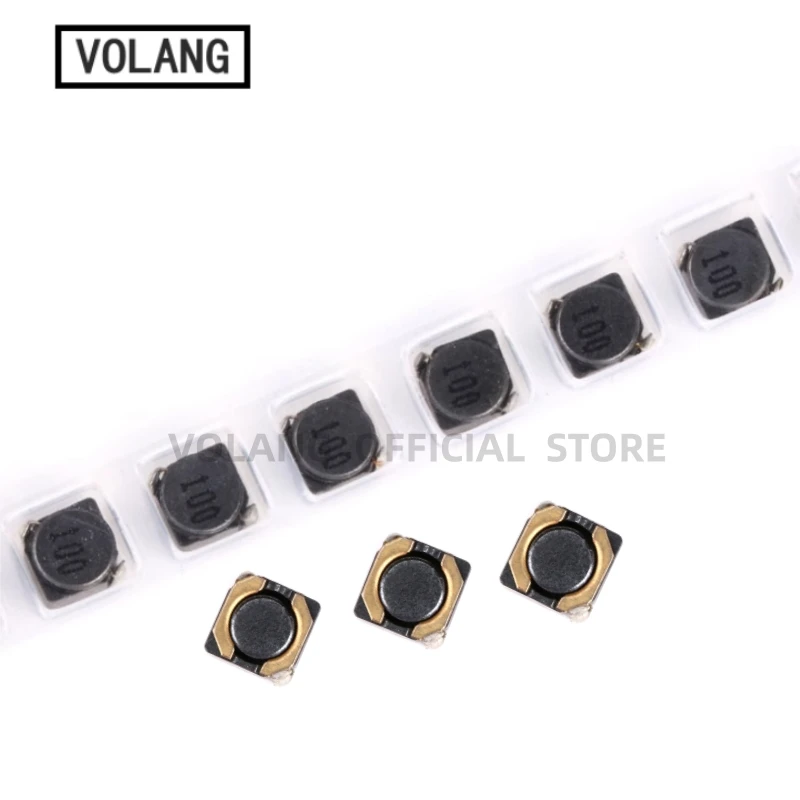 100PCS Power Inductor 5D28 1UH 1R0 2.2UH 3.3 3R3 4.7UH 6.8UH 15U 150 22U 33U 100UH 220UH 330 470U 471 6*6*3 Patch Shield Winding
