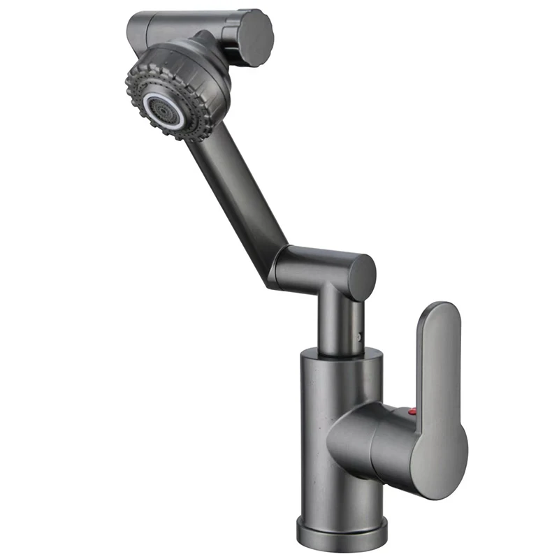 PLANLavabo mécanique gris odor, bras unique, ark monotrou PLANLavabo universel