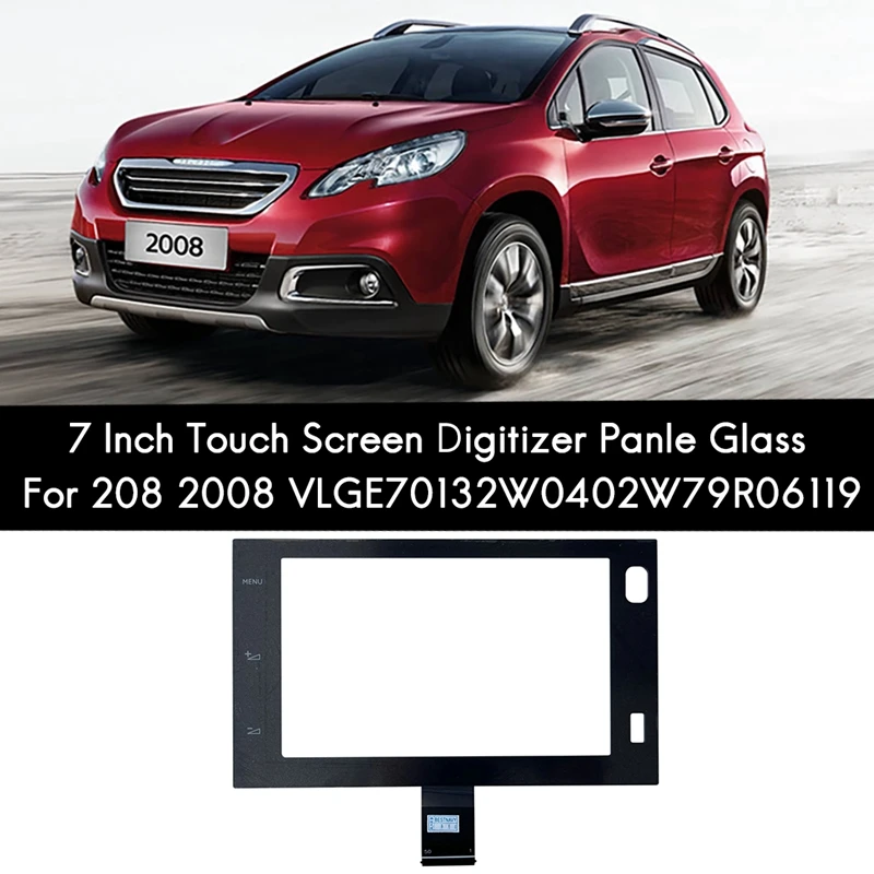 7 Inch Touch Screen Digitizer Panle Glass For PEUGEOT 208 2008 VLGE70132W0402W79R06119 50Pin