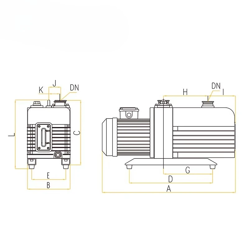 Bomba de vacío de paletas rotativasSerie Vrd-16 de alta calidad