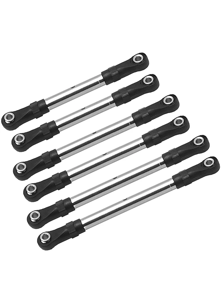 Stainless Steel Turnbuckles Pull Rod Link Rod Steering Rod Set For Traxxas Slash 2WD 1/10 RC Car Upgrade Parts Accessories