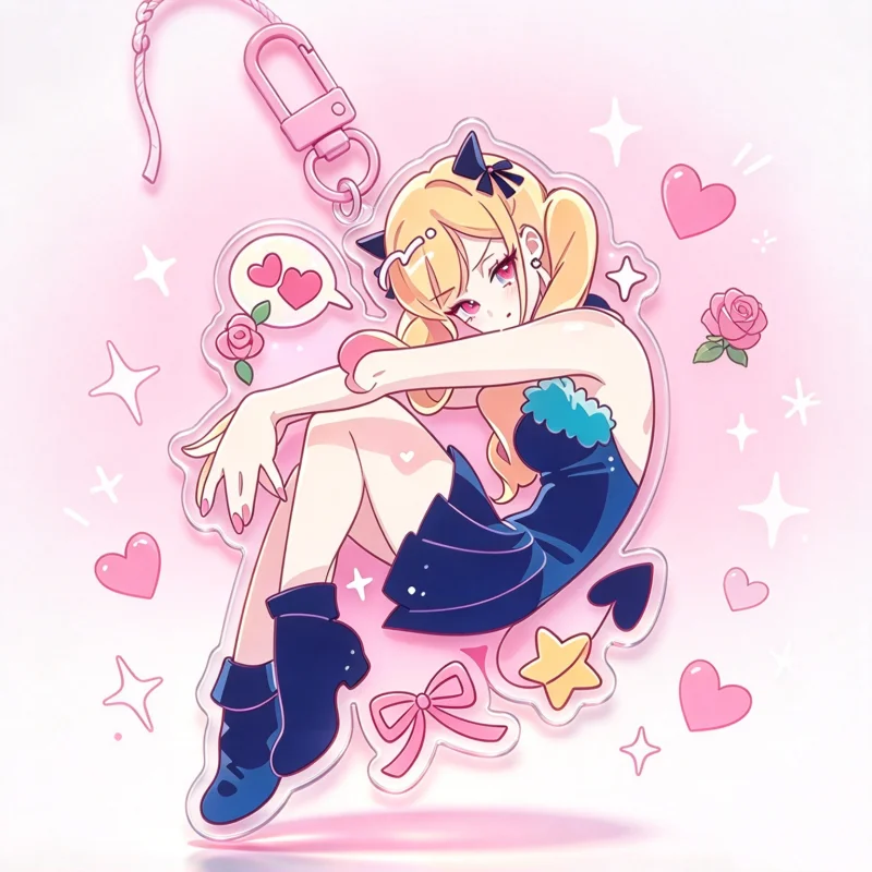Unofficial My Dress-Up Darling Acrylic Keychain Set Marin Kitagawa Gojo Wakana Anime Merch Kawaii Chibi Pendant Bag Charm Gift