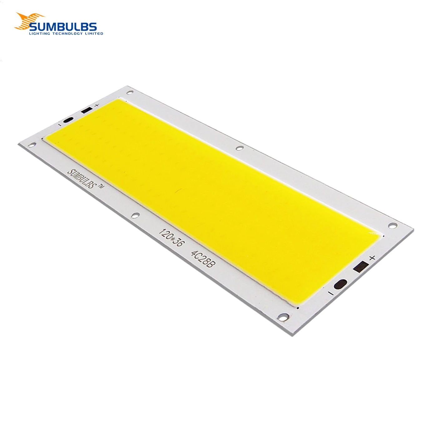 

DC 12V LED COB 12W Chip Light Source Strip Bulb Panel - Warm/Natural/Cold White/Blue/Red/Green Colors 120x36mm for DIY Car Lamp