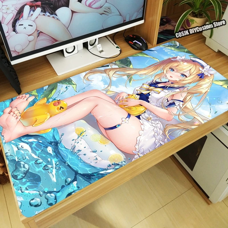 

HOT Anime Game Genshin Impact Barbara Mouse Pad Cosplay Large Tabletop Keyboard Desk Mat Mousepad Otaku Gaming Accessories