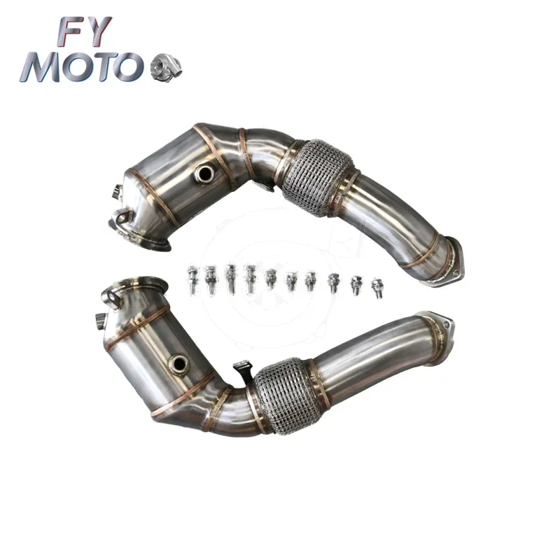 Exhaust Downpipe For 2013-2019 X5 X6 4.4L V8 N63 F-Chassis