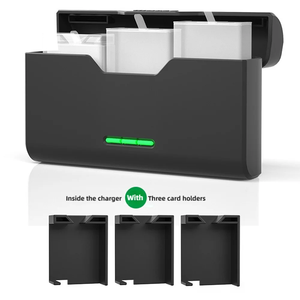 Chargeur de batterie à 3 emplacements pour GoPro 12/11/10/9/8/7/6/5, chargeur rapide pour Gopro 12 11 10, accessoires de caméra d'action