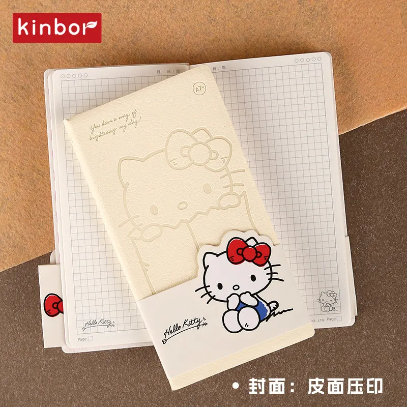 Notatnik kieszonkowy Kinbor x Sanrio, mini dziennik A7 z kratką i pustymi kartkami, przenośny notes do podróży, kolekcjonowania, artykuły szkolne — zdjęcie produktu 5