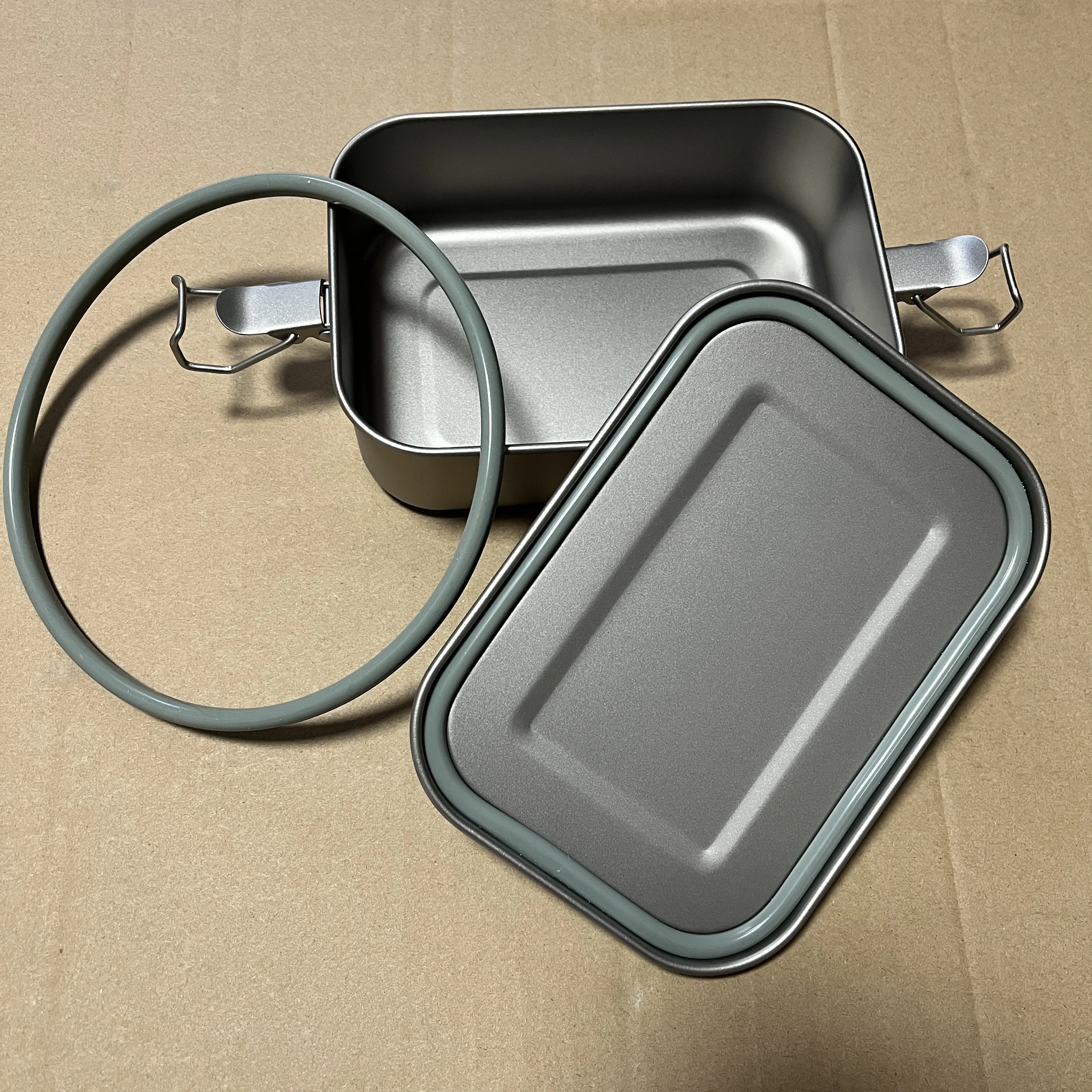 Silicone Sealing for Healthy Titanium Alloy  Dinner Box Leak-Proof Lunch Box Titanium Box  800ml 1200ml 1400ml